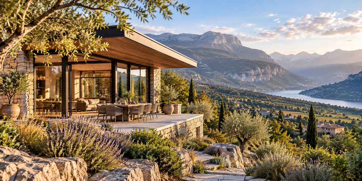 Golden-Hour Mountain Villa Retreat