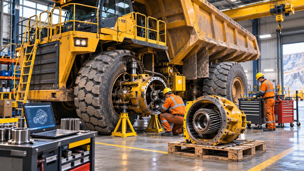 Haul Truck Axle Maintenance Workshop