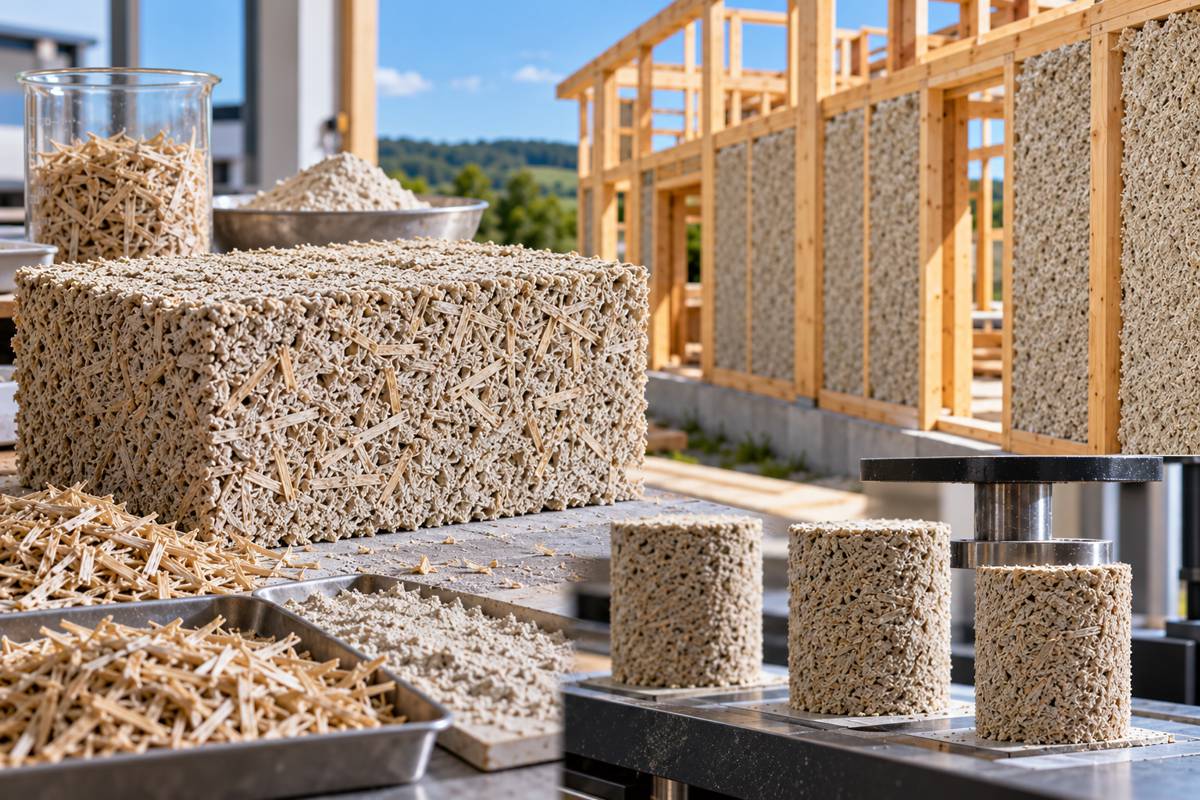 Hempcrete Materials Testing at Timber Build