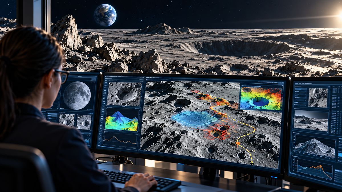 Intelligent AI Site Assessment to Future Moon Missions