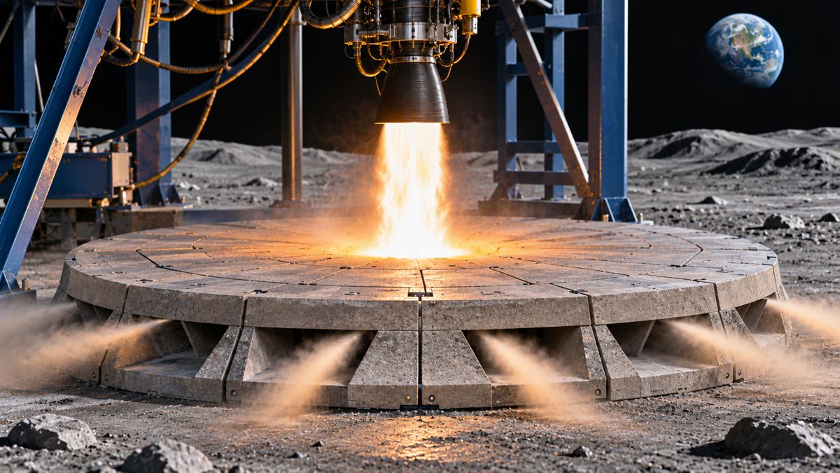 Lunar Landing Pads Bring Civil Engineering to the Moon