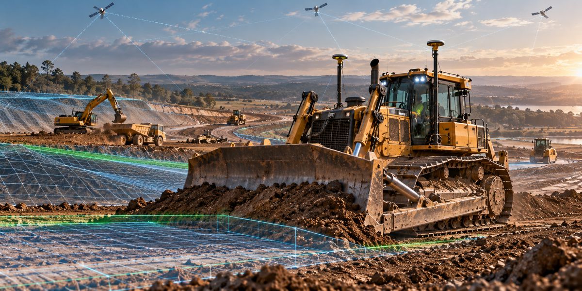 Precision Earthmoving at Sunrise
