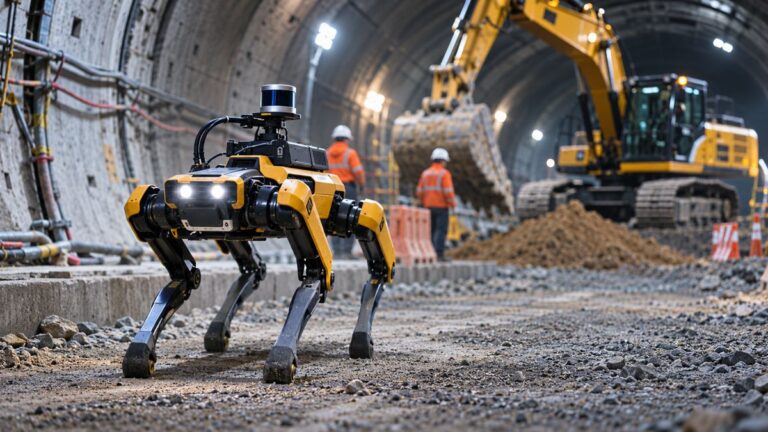 Robotic Tunnel Inspection at a Construction Site