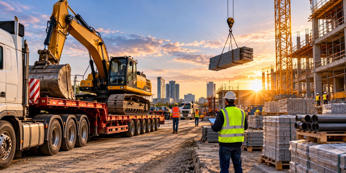 Sunset Construction Logistics in Action