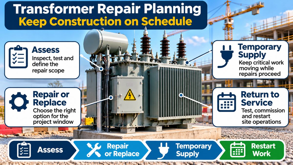 Transformer Repair Planning Infographic