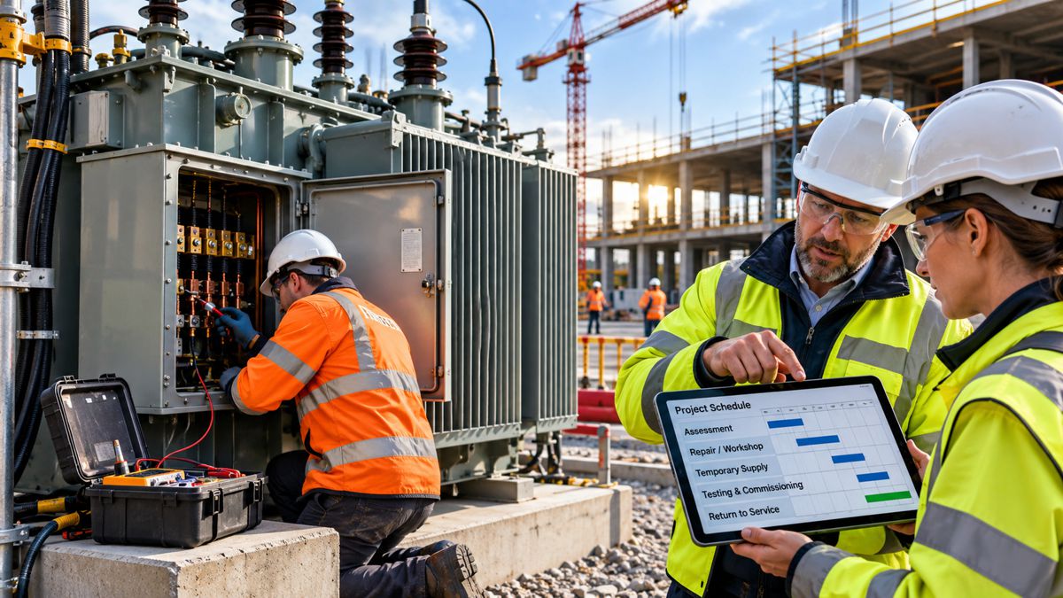 Transformer Repair and Site Coordination